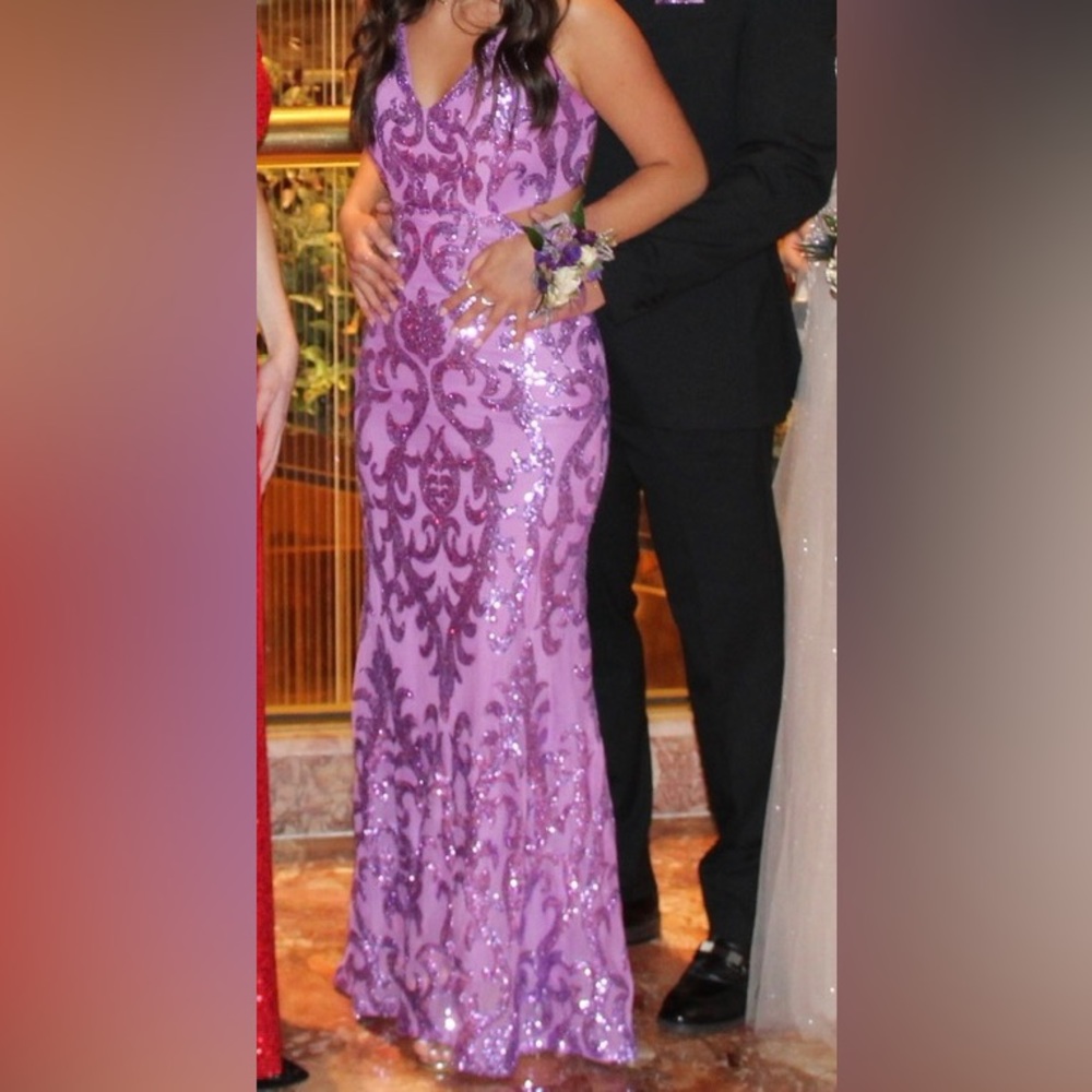 Purple prom dress! Super cute and very comfy.
